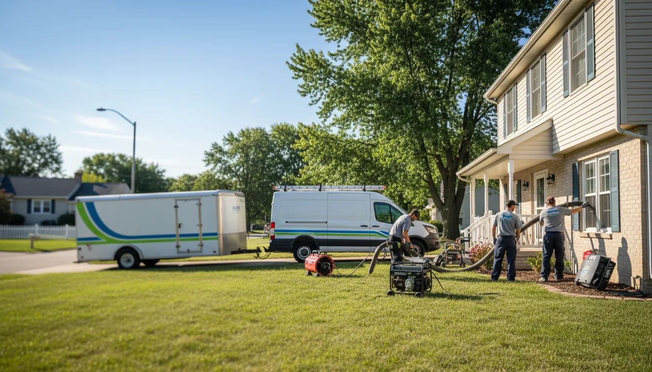 Flooded Basement Restoration And Cleanup With Repair in Belvidere, IL near me